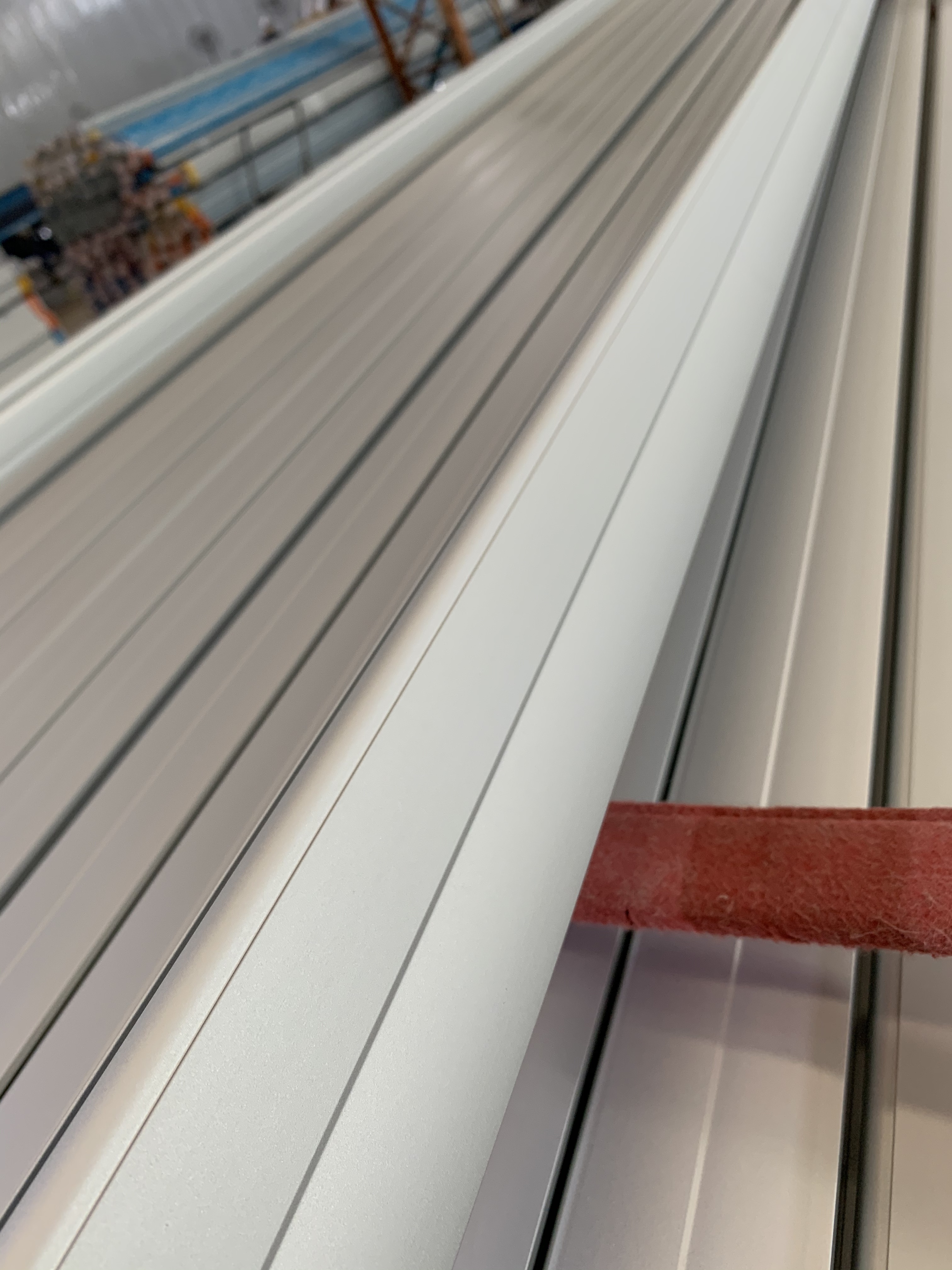 20-lijns aluminium raam- en deurprofielen met zilverkleurige anodisering