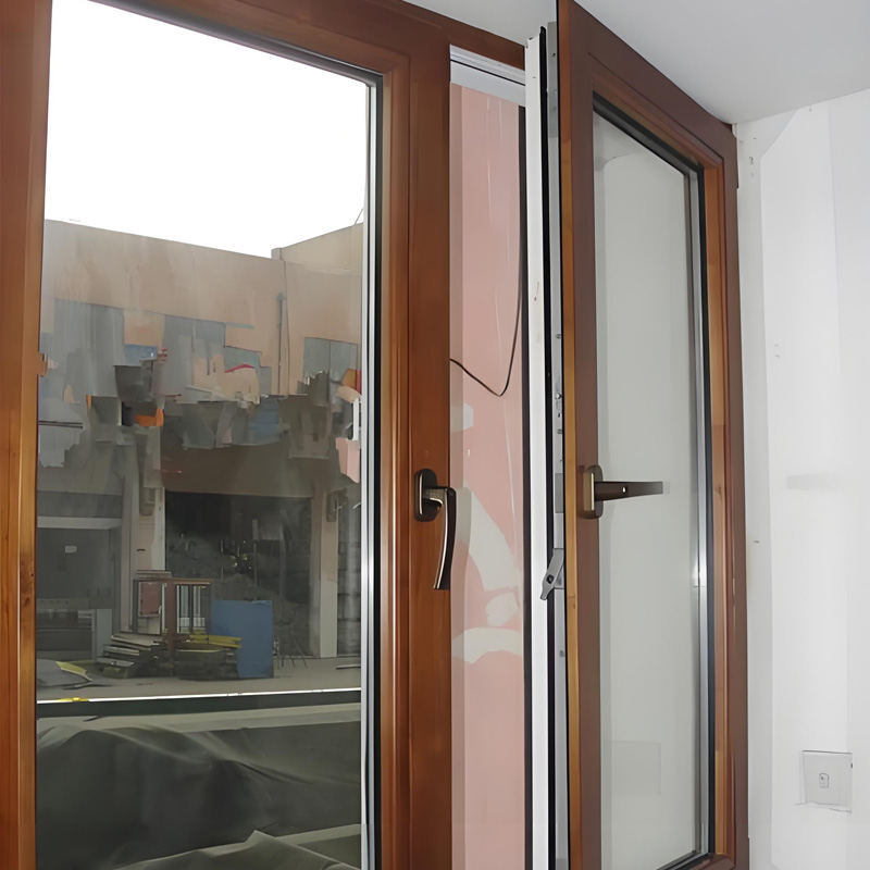 Aluminium bekleed hout Massief houten systeem Serre Afbreekbaar aluminiumlegering raam