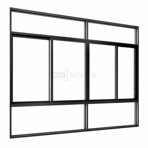 Aluminium schuifraam voor balkon/veranda, dubbelglas schuifraam, eenvoudig te installeren