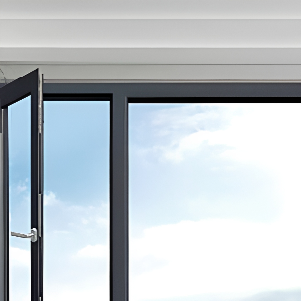 115 Aluminium magnesiumlegering draai-kiepraam met dubbele beglazing, thermische onderbreking, meerpuntsvergrendeling, modern kozijn.