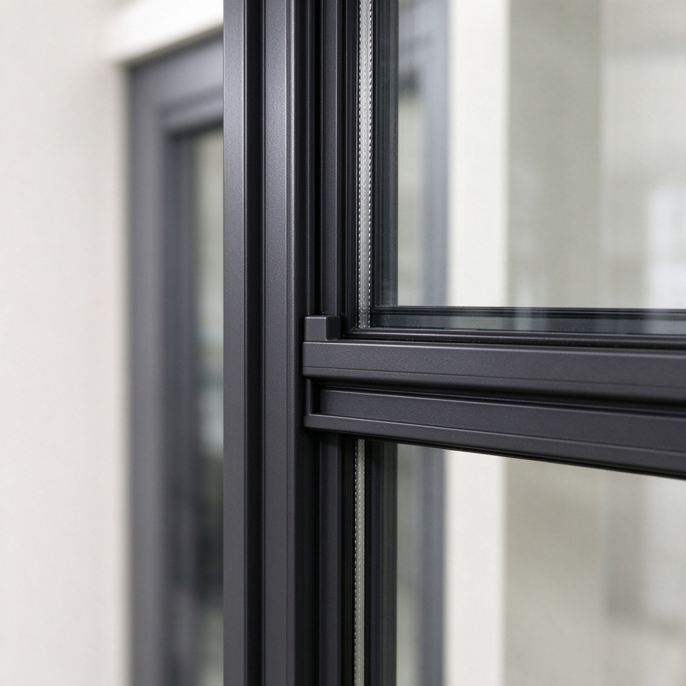 Modern aluminium dubbel openslaand raam, verticaal schuifraam voor villa