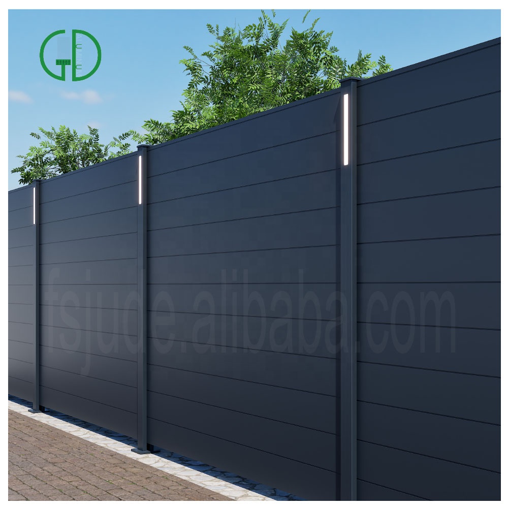 Tuinboerderij Poedergecoate Vierkante Holle T Aluminium Houten Metalen Hekpaal voor Hek