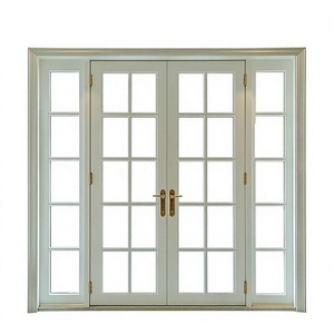 Sunnysky hoogwaardige terrasdeuren met dubbel gehard glas, draaideur van aluminium en glas, Franse deur voor buitentoegang.