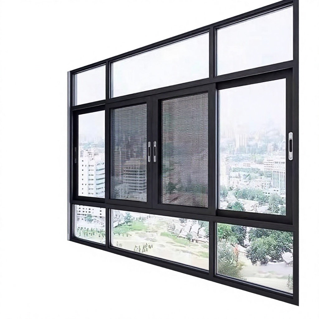 Guangzhou Foshan Feng Aluminiumlegering Op maat gemaakt gebroken brug aluminium systeem Chinees ontwerp draai-kiep schuif geluidsisolatie