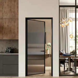 Thermisch onderbroken aluminium draaideur met akoestische isolatie