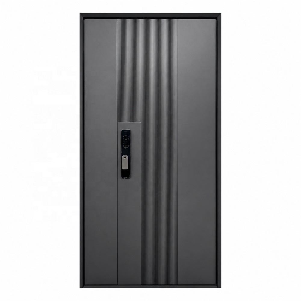 PSL OEM Aluminiumlegering Enkelvleugelig Weerbestendig Low E Glas Hoofdingang OEM ODM Aluminium Voordeur