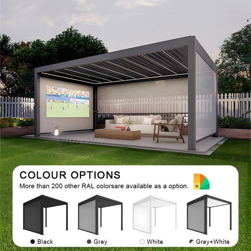 Aluminium Pergola Lamellendak Automatisch Waterdicht