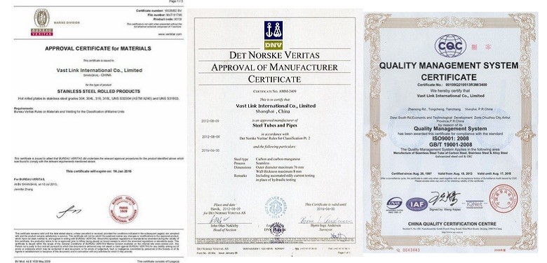 Certificeringen van Vast Link