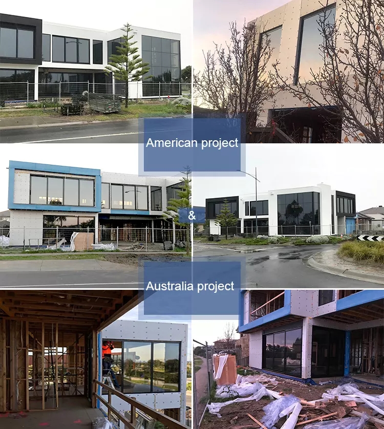 Sunnysky NFRC Steel Look Swing Glass French Doors Thermal Break Aluminum Casement Crittall Door Hinged Patio Partition Doors
