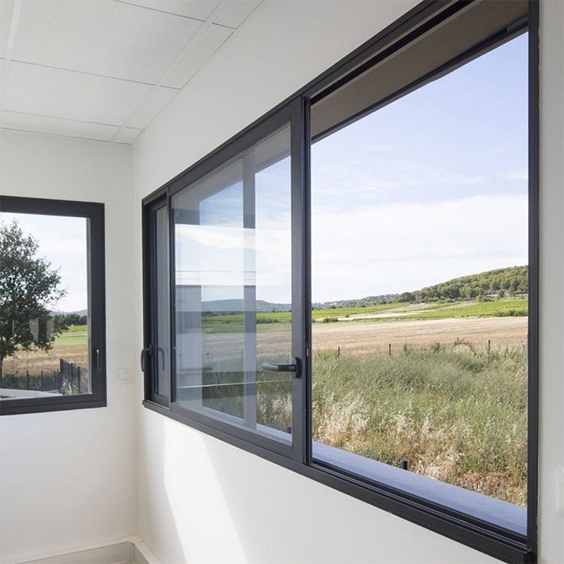 Op maat gemaakte thermisch geïsoleerde aluminiumlegering deur- en raamsystemen voor woonkamers, villa's, erkerramen, minimalistisch design, geluidsisolatie