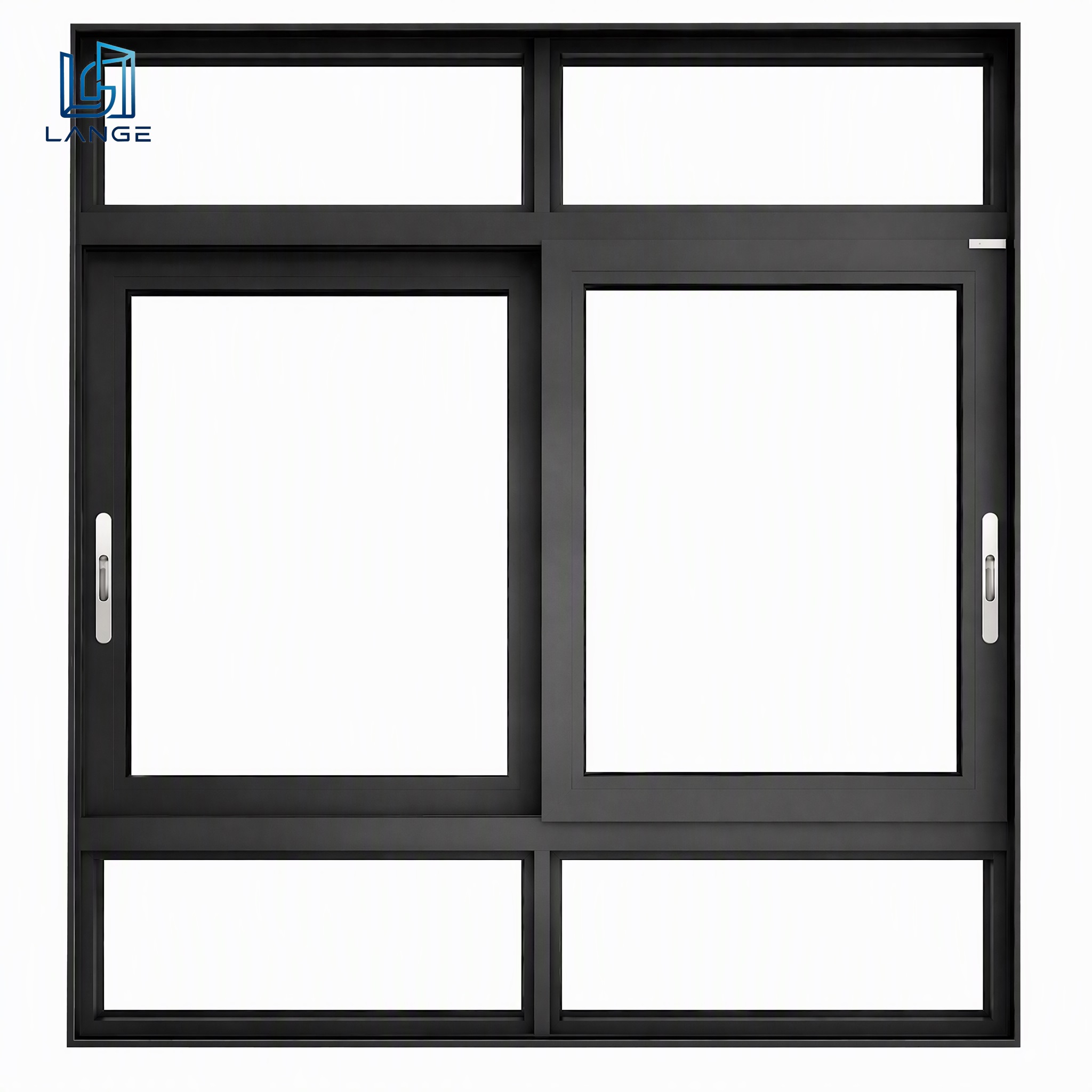 LANGE Moderne op maat gemaakte aluminium ramen Dubbelglas aluminium schuiframen Profielen UPVC schuiframen