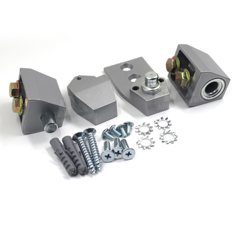 Chinese fabrikant van commerciële deuren, aluminium scharnieren met offset draaipunt, soft-close, modern design, draaipunt, draaipunt