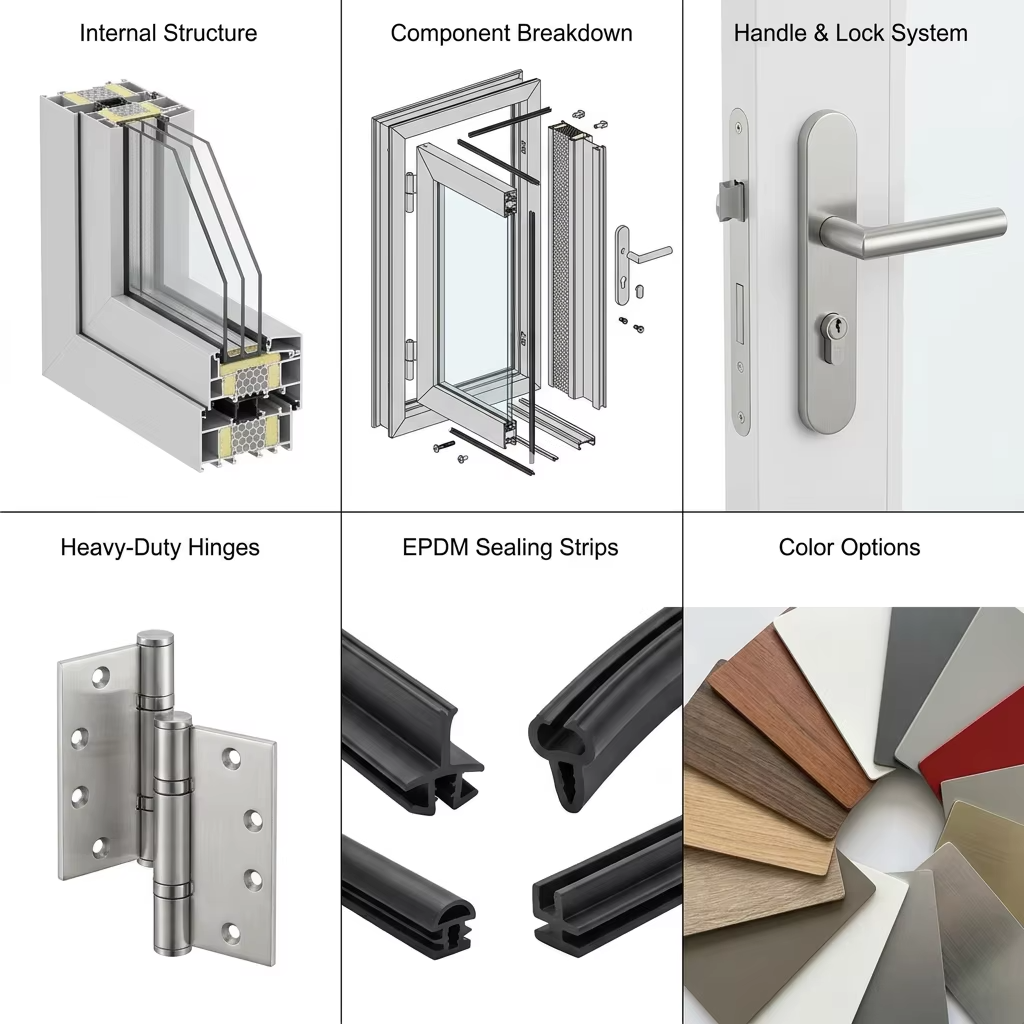Automatische compressieafdichting, gegalvaniseerd stalen schuifdeur voor cleanrooms, luchtdichte afdichting rondom, geschikt voor cleanrooms en ziekenhuizen.
