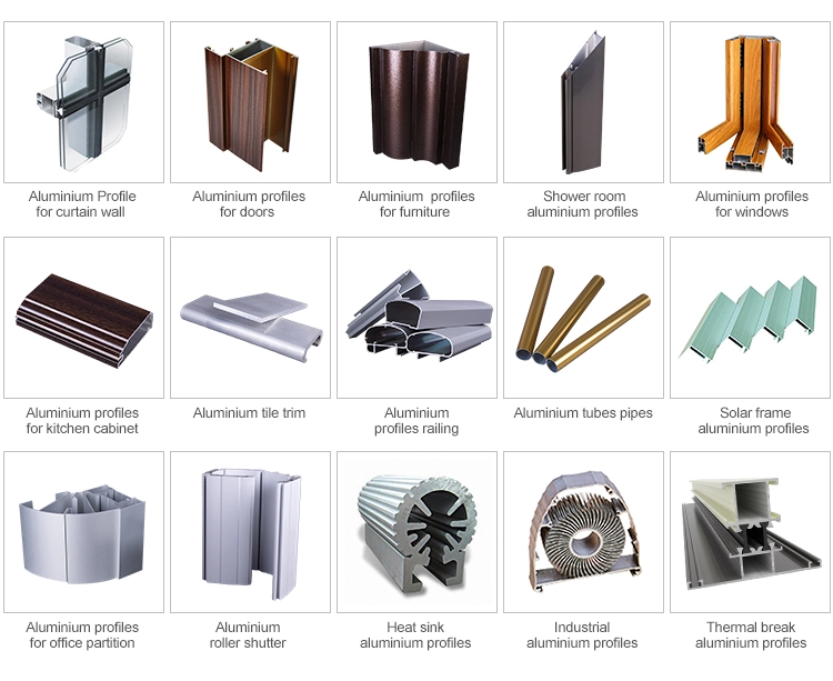 Belangrijkste aluminium profielen op maat