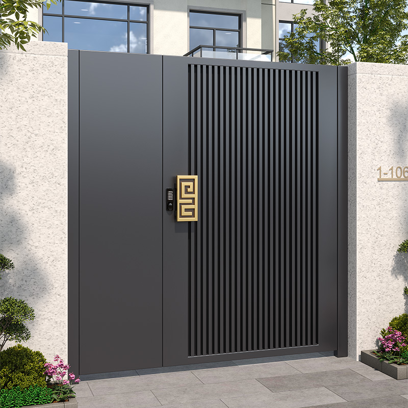 Draaideuren van aluminiumlegering voor villa's, scholen en hotels - Modern design, duurzame constructie, eenvoudige installatie, 3D-ontwerp