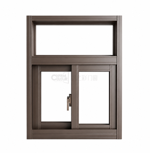 Aluminium schuiframen met verticale en horizontale opening, dubbel glas en een op maat gemaakt ontwerp.