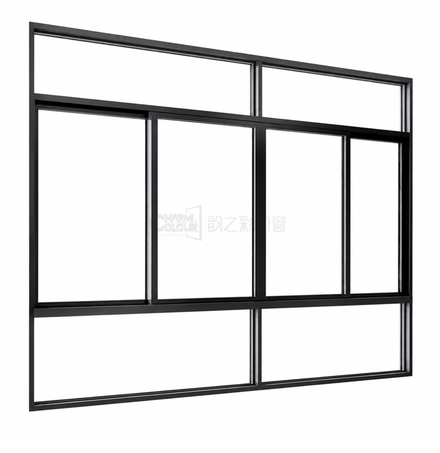 Aluminium schuifraam voor balkon en veranda met dubbel glas