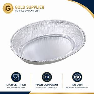 Ovale verdikte aluminiumfolie bakplaat