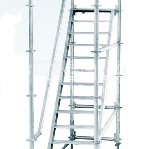 Aluminium ladder/trap gebruikt voor ringlock-steigerconstructies