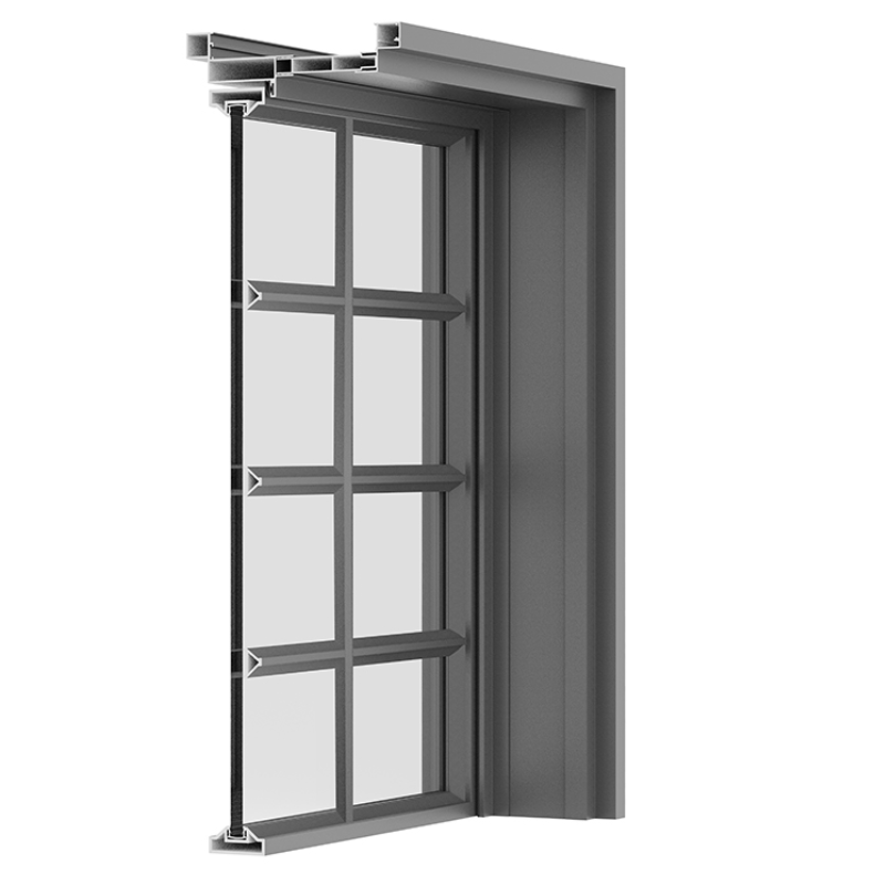 Hihaus aluminium draaideur voor binnen, badkamer, waterdicht en vochtbestendig glas.